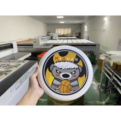 Frisbee promotional item with logo printing in vibrant colors