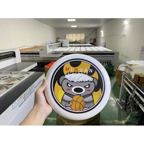 Frisbee promotional item with logo printing in vibrant colors